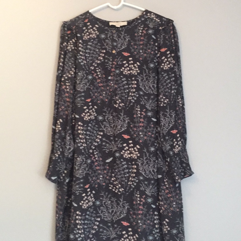 Loft Grey Shirtdress